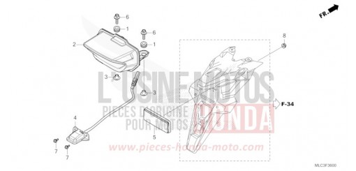 FEU ARRIERE/FEU D'IMMATRICULATION XL750S de 2025